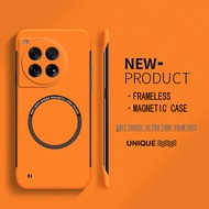 Luxury Ultra Thin Frameless Magnetic Case For Oneplus 12 12R 11 11R 10T 10R 10 Pro Magnetic Slim Har