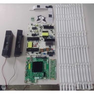 XIAOMI L65M8-A2SEA 65" TV MAIN BOARD, POWER SUPPLY, POWER BUTTON, TCON, RIBBON CARD, BACKLIGHT AND S