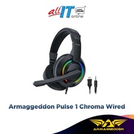 Armaggeddon Pulse 1 Chroma Wired Gaming Headset with Virtual 2.1 Stereo Sound, LightWeight Design, 4