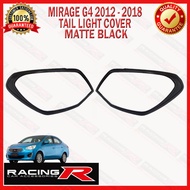 Mitsubishi Mirage G4 Sedan 2012 to 2020 Tail Light Garnish Cover Matte Black V2 2013 2014 2015 2016 