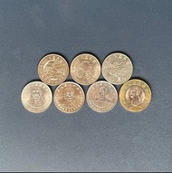 84～99年紀念幣共七枚