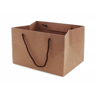 Portable Paper Bag 10pcs/Pack C-HE6-H C-HE8-H Kraft Texture Packaging Gift Food Research Institute