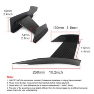 Carbon Fiber Car Styling Accessories Front Bumper Lip Fin Splitter Spoiler Canard Sticker Fit for BM