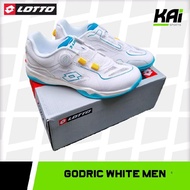 Padel Lotto Godric White Shoes - BOA - Blue - Men Padel Shoes