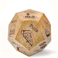 Pizza Food Decision-Making Dice, 1 Pack, Creative Wooden Dice Toy, Fun Game Accessories