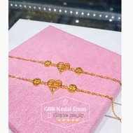 EMAS 375 RANTAI TANGAN SEMPUAH LOVE ABACUS 375 GOLD BRACELET T22