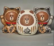 【現貨】Urdu Line Friends達摩/ 招財貓 figure 愛 和平 友情 禮物 友情歲月