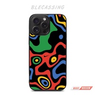 Hardcase Casing iPhone 16 15 14 13 12 11 X Xr Xs Mini Plus Pro Max Abstarct Colorfull BC861 Cover