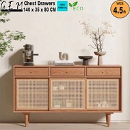 GEM 3 Door 3 Drawer Sideboard Storage Display Cabinet Cabinet Spacious Storage (4.59ft)