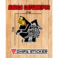 stiker cutting Semar stiker wayang