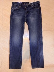 SCENE TOKYO 1976 Japan Vintage Wash Straight Denim Jeans W31 L97