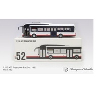 VERY SMALL 1/110 Scale Singapore Bus Model MP52 Service 188 MAN A22 (Approximately 11cm x 3.5cm)