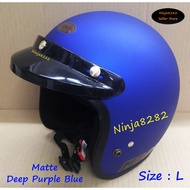 *Limit Stock* Helmet Magnum M8 100% Original - Matte Deep Purple Blue ( Size : L / 60cm ) MS88 BKP88