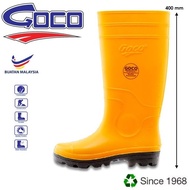 Goco 980 Yellow Safety Rubber Boot Buatan Malaysia Rainboot Goco Kasut Kerja Kuning Kasut Getah Kasu