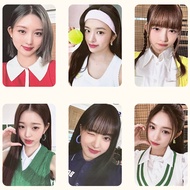 Ive x Papa johns photocards Kpop wonyoung Liz yujin gaeul Rei leeseo Pizza thẻ ảnh 6 mỗi bộ