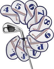 Big Teeth Golf $100 Lucky Bill Iron Headcover, One Hundred Dollar Golf Iron Club Head Cover 10pcs（4-