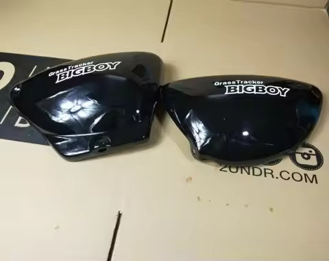 Battery Panel Side Covers For SUZUKI TU250 GB TU250G TU250GB Grass Tracker Bigboy Glossy Matte Black