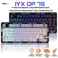 IYX OP75 Keyboard | 75% Hot-Swappable | Gesture RGB Lighting | Magnetic Switch | Wireless Bluetooth/