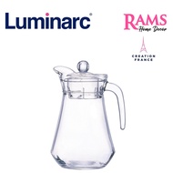 Luminarc 1300ML Glass Jug with Lid / Fridge Jug / Glass Pitcher / Glass Jug / Juice Pitcher - Arc