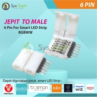 Clip-on to Male Connector Female Smart LED Strip BARDI Fantech Philips WIZ Den Vyatta Lumi Onasis Bo