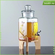 [LovoskibcMY] Drink Dispenser Stand Round Dispenser Stand Handicraft Portable Beverage