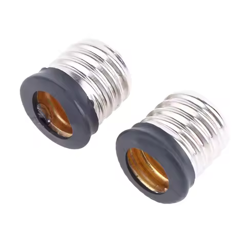 2Pcs E17 To E12/ E14 Lamp Holder Led Lighting Light Base Converter Screw Bulb Socket Adapter LED Sav