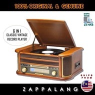 DENVER Classic Vintage Retro 6-in-1 Record Player, Home Audio Centre, 3-Speed Vinyl Turntable, CD, FM Radio, Cassette