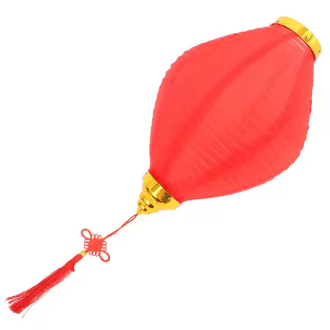 Traditional Red Chinese Lantern Silk Lantern Mid Autumn New Year Outdoor Hanging Garden Decoration S