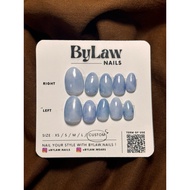 [ BYLAW.NAILS ] Light Blue Marble Effect | PREMIUM FAKE NAILS | PRESS ON NAILS | False nails | FAKE 