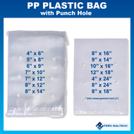 Plastik PP Punch Hole | 2.5kg | PP Plastic Transparent Bag WITH HOLE | Vegetable / Fruit Packaging |