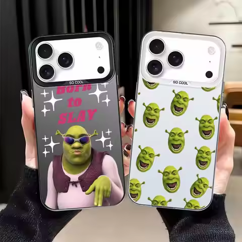Cute Fun M-MovieS S-Shreks Back Phone Cover Case for iPhone 12 17Air XS XR 13 16 17 Pro Max 15 Plus 
