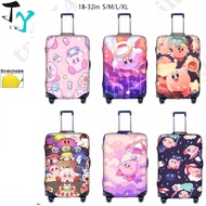 Washable Luggage Cover Suitcase Cover Kirby Cartoon Funny Travel Luggage Protector Fits 18-32 Inch Luggage Travel Cover