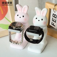 健涵创意兔子适用苹果手表支架iwatch华为手表充电底座Jianhan Creative Rabbit Suitable Apple Watch Stand i20240511