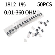 50pcs 1812/4532 Chip Resistor 1% 1R 10R 100 Euro 1K 4.7K 10K 47K 100K Om 1M 4.7M 0.01-360 OHM SMD