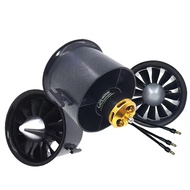 Qx-Motor 70mm EDF QF2827 Brushless motor 12 Blades Ducted Fan for RC Airplane