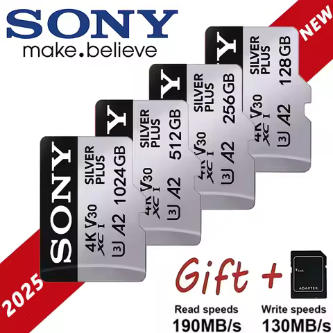 SONY 1TB Micro TF SD Card 128GB 256GB Class 10 High Speed Memory Card U3 4K 512GB TF Flash Card 512G