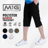 MIG Polyester Unisex 220gsm Adult Slim Fit Sport Wear Tracksuit Track Quarter 3/4 Pant - 1083H