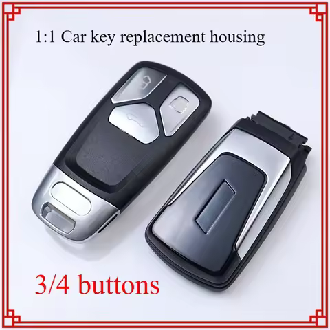 1:1 Car Key Replacement Housing Fob Case Shell for Audi 2016-2020+ for A4 A5 A4L A6 A6L RS S S4 S5 S