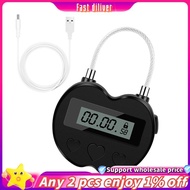 Smart Time Lock LCD Display Time Lock Multifunction Travel Electronic Timer, Waterproof USB Recharge
