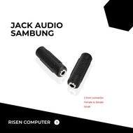 3.5 Stereo Mini Aux Gender JACK Female To F Connection Connector JACK