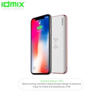 Idmix Q8 Quick Charge USB-C PD Wireless Power Bank - White (8000mAh/10W)