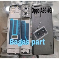 CASING HOUSING CASING BACKCOVER FULL SET oppo A96 4G FRAME + BEZEL + BACKDOOR Original