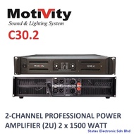 MOTIVITY C30.2 2-Channel Professional Power Amplifier - 2 x 1500 Watt