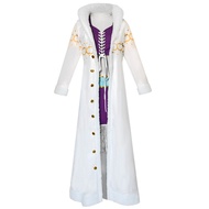 Onepiece Robin Cos Costume Fur Collar Jacket Onepiece Nicole Robin Cosplay Costume Halloween