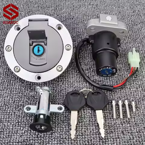 Fuel Gas Cap Ignition Switch Seat Lock with Key Kit for Yamaha TZR125 TZR150 TZM150 TDM850 TZR 125 1
