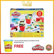 Play-Doh Kitchen Creations Popcorn ‘n Candy Playset, Play Food Set with 11 Pieces and 5 Colors, Kids