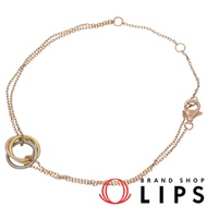 กำไลข้อมือ Cartier Trinity รุ่น B6068115 (ขนาดรอบข้อมือ: ประมาณ 15-17 ซม., ความกว้าง: ประมาณ 0.1 ซม.