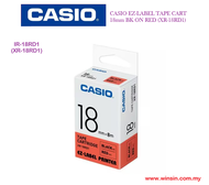 CASIO EZ-LABEL TAPE CARTRIDGE 18mm X 8m. * XR-18 * .This standard labeling tape come in wide variet