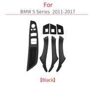 For BMW F10 F11 Car Inner Handle Interior Door Panel Drivers Window Switch Frame Storage Box Sets Fo