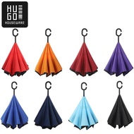 Payung Terbalik Reverse Umbrella Payung Mobil Polos Besar GagangC HUGO gm